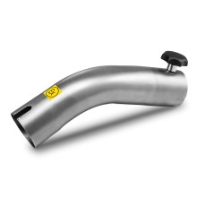 Mango curvado acero inoxidable 45° DN50